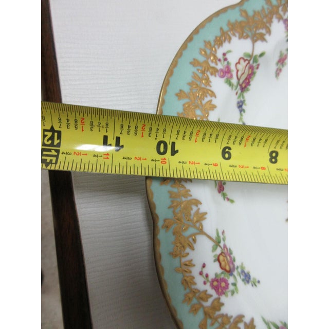 Ceramic 1980s Chelsea House Decorative Floral Design Dining Plate Asian Inspired For Sale - Image 7 of 9