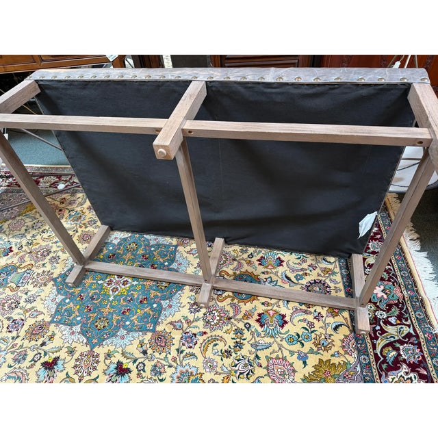 Taupe Serena & Lily Ottoman For Sale - Image 8 of 12