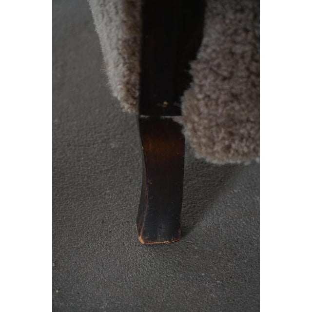 Danish Modern Art Deco Lounge Chairs in Lambswool and Birch, 1940s, Set of 2 For Sale - Image 10 of 18