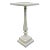 Currey & Co. Hammered White Metal Accent Table For Sale