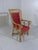 Wood Rattan & Fabric Armchair, 1930s For Sale - Image 7 of 18