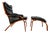 Set of Mid-Century Modern Lounge Chair and Ottoman by Swedese, 1960 For Sale