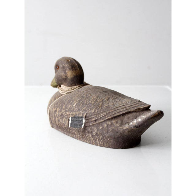 Brown Vintage Jc Higgins Mallard Duck Decoy For Sale - Image 8 of 11