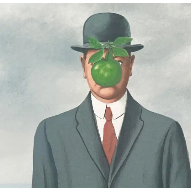 René Magritte Rene Magritte Le Fils De l'Homme Lithograph, Signed in a Pate, Stamped & Framed 1964 For Sale - Image 4 of 13