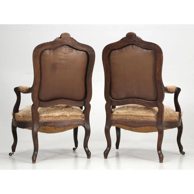 Set of Six Carved French Antique Living Room or Parlor Chairs For Sale - Image 11 of 12