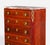 Pair of 19th Century French Louis XVI Gilt-Bronze & Parquetry Marble-Top Semainiers For Sale - Image 9 of 11