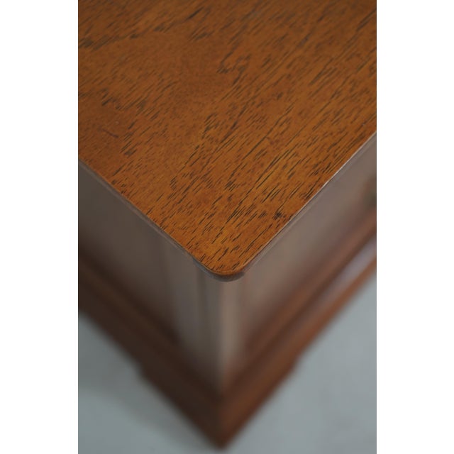 Pair Thomasville Walnut Finish Nightstands For Sale - Image 9 of 18