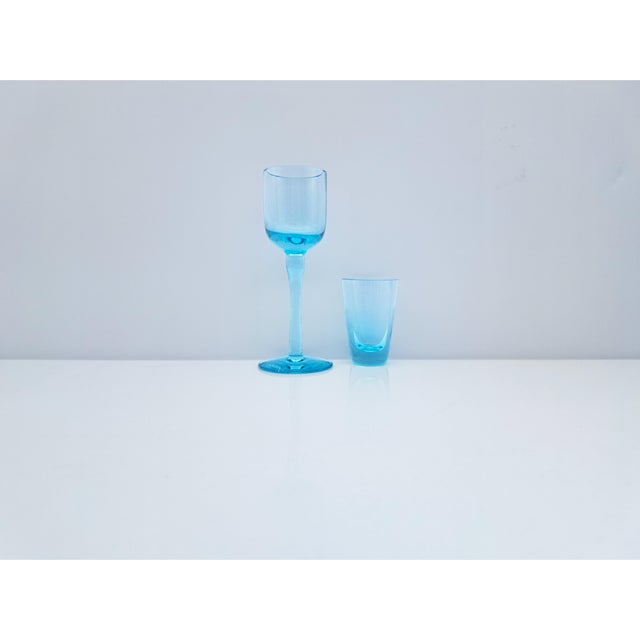Murano Glass Glasses with Liqueur Glasses and Shot Glasses by V. Nason for Manifattura Di Murano, 1990s, Set of 12 For Sale - Image 6 of 14