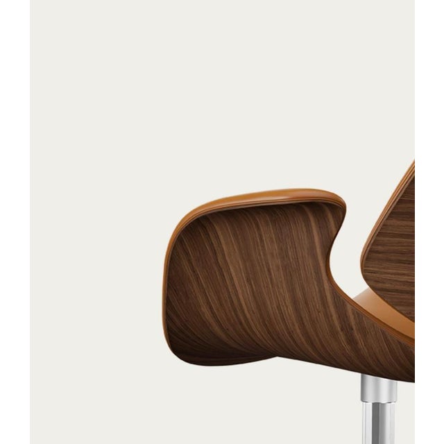 One Collection Council Chair in Walnut and Upholstery from Salto and Sigsgaard For Sale - Image 10 of 18