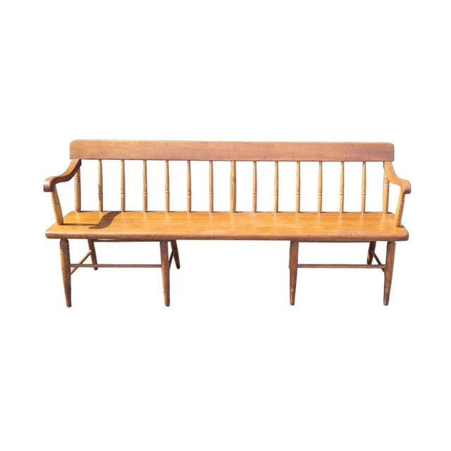 Antique 19th Century Deacons Bench For Sale - Image 9 of 9