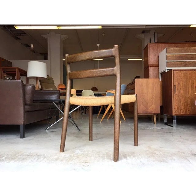 Brown Danish Teak Oak Chair by by Niels O. Møller For Sale - Image 8 of 9