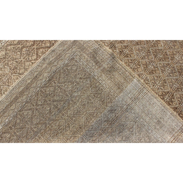Unique Turkish Rug With Brown and Neutral Colors 4'10 X 6'3 For Sale In Atlanta - Image 6 of 6