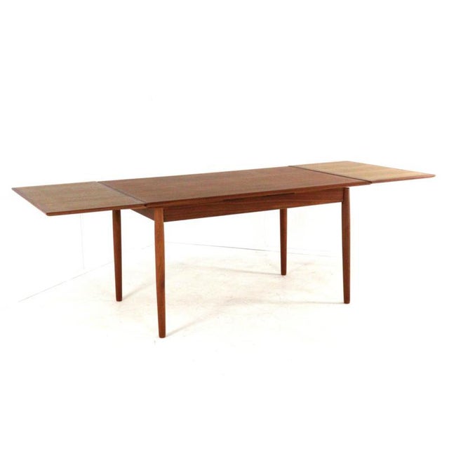 Danish Extendable Rectangular Siem Dining Table For Sale - Image 3 of 16