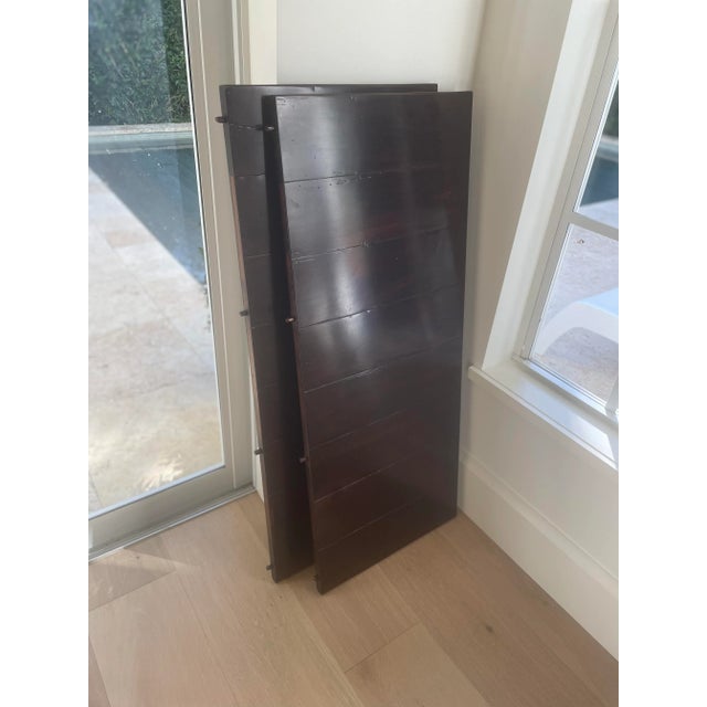 Bausman Trapezoid Trestle Dining Table in Solid Alderwood 136” With Extensions For Sale - Image 11 of 11