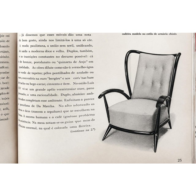 Armchair in Ivory Wood and Green Mohair by Giuseppe Scapinelli, Brazil, 1950s For Sale - Image 16 of 17