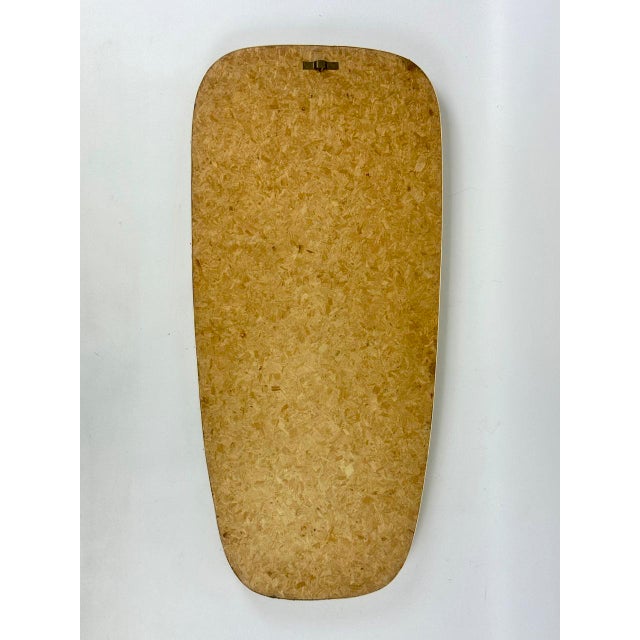 Mid-Century German Wall Mirror with Cut Metal Edge, 1950s For Sale - Image 9 of 10