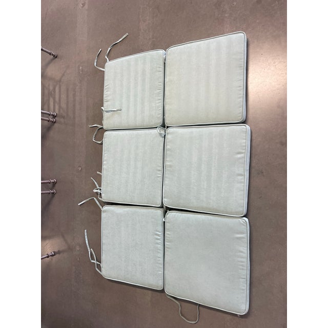 Giacometti Style Iron Dining Chairs, Set of 6, Neoclassical, Regency For Sale - Image 10 of 11