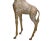 Monumental Mid-Century Modern Hammered Brass & Bronze Giraffe, Animal Sculpture For Sale - Image 9 of 13