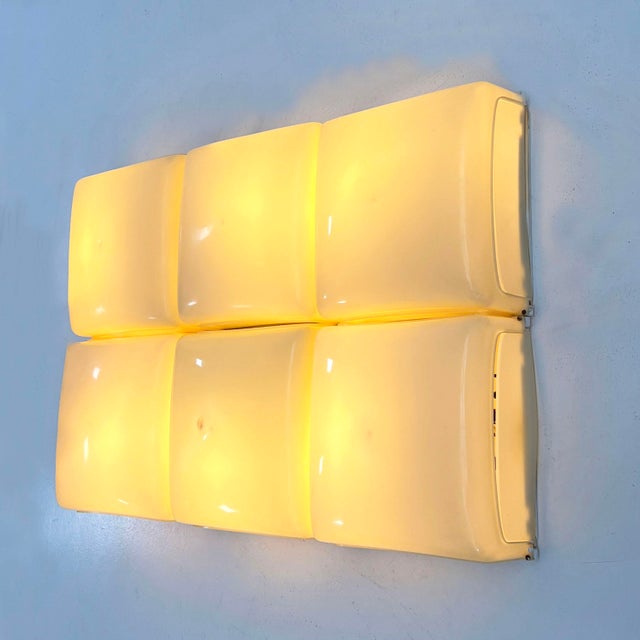 Cnosso Wall Lamps by Angelo Mangiarotti for Artemide, 1960s, Set of 6, in Good conditions. Designed 1960 to 1969 This...