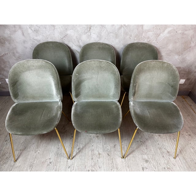Vintage Chairs from Gubi, 2010s, Set of 6 For Sale - Image 3 of 18