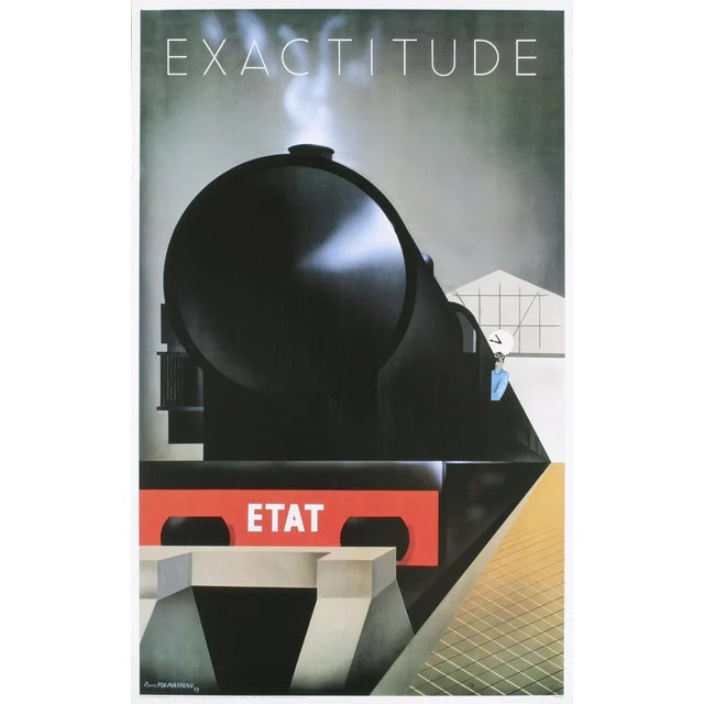 Contemporary Pierre Fix-Masseau 'Exactitude (RESTRIKE)' Vintage France Lithograph For Sale - Image 3 of 3