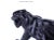 Vintage Black Panther Sculpture This magnificent sculpture of panther is made from plaster and painted black. All original...