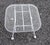 Woodard Sculptura Patio Stool. It is 20,5" wide and deep and 14" high. Good condition with light rust and minor paint loss...