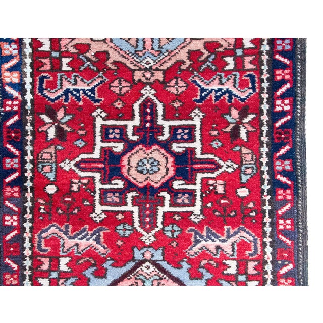 Textile Mid-20th Century Heriz Runner For Sale - Image 7 of 14