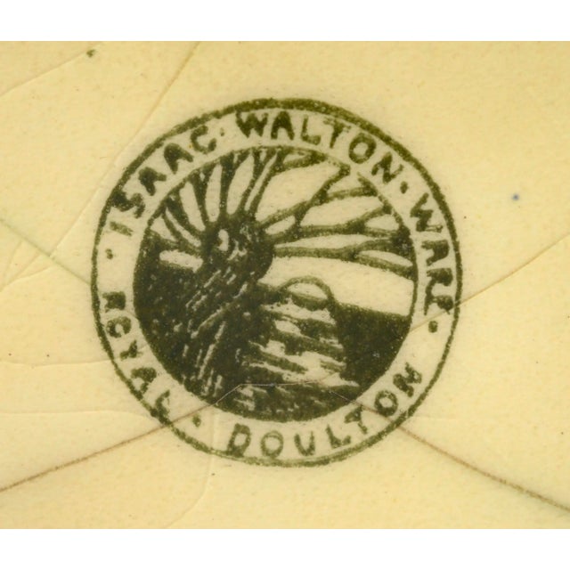 Royal Doulton Isaac Walton Series Ware Jardiniere by Charles Noke, Signed For Sale - Image 11 of 13