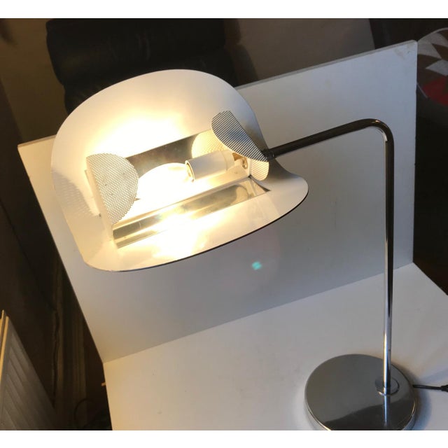 Metal Minimalist Swedish Table Lamp from Bergboms, 1980s For Sale - Image 7 of 14