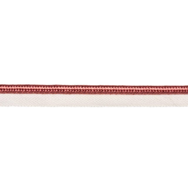 Sample - Schumacher Gustave Silk Lip Cord Wide Trim In Coral For Sale