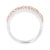 Haus of Brilliance 10K White and Rose Gold 1/3 Cttw Diamond Split Shank and Infinity Ribbon Band Ring (I-J Color, I1-I2 Clarity) - Size 8 For Sale - Image 4 of 7