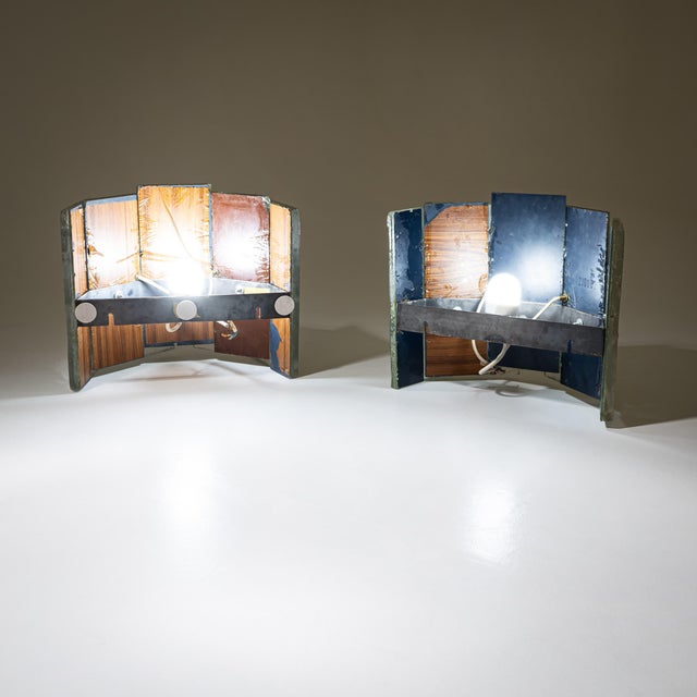 Vintage Italian Glass Wall Sconces, 1990s, Set of 2 For Sale - Image 3 of 15