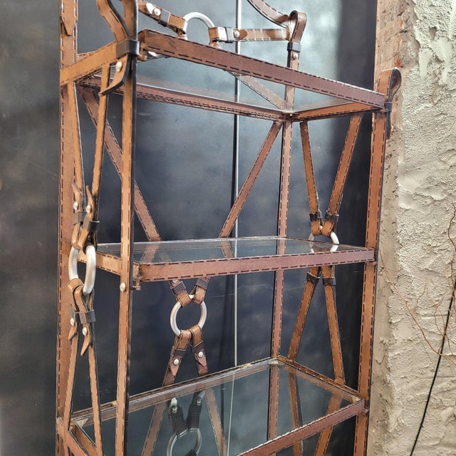 Vintage Display Case in Wrought Iron by Jacques Adnet for Hermès, 1970s For Sale - Image 6 of 18