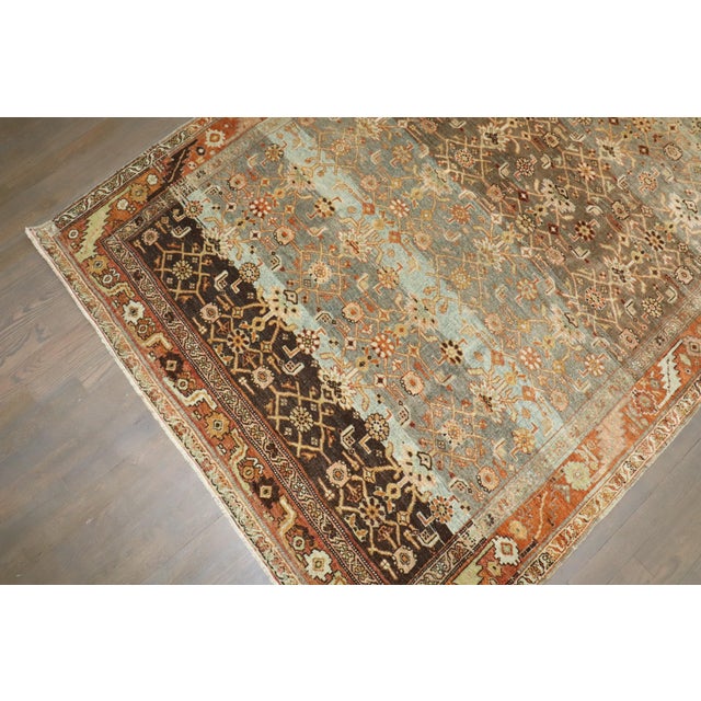 Antique Zabihi Collection Persian Bidjar Wide Carpet For Sale - Image 11 of 11