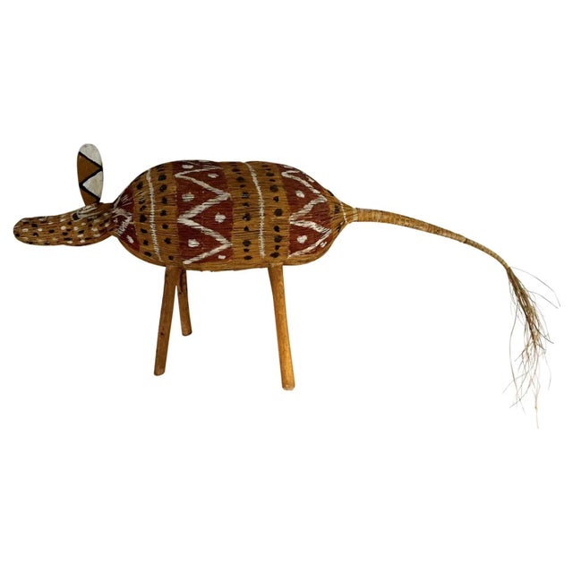 Aboriginal Contemporary Fiber Art Camp Dog For Sale In Atlanta - Image 6 of 6