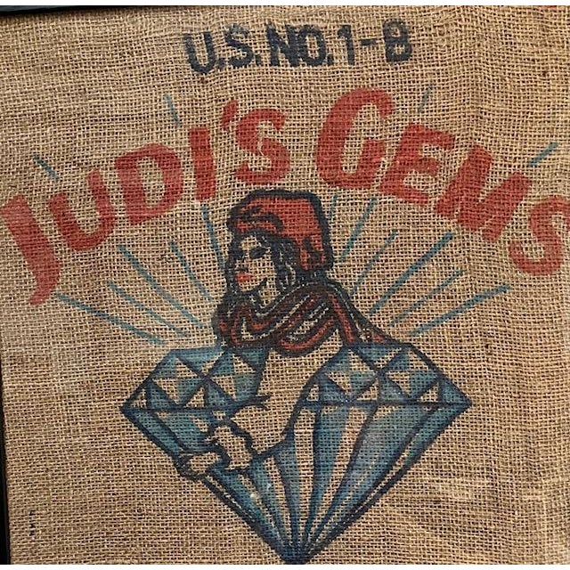 Judi Gem 1960’s Graphic Advertisement from 1960’s. Our vintage graphic display is bright and vibrant with great details....