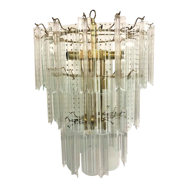 Vintage 9-Light Chandelier, 3-Way Operation For Sale