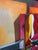 Abstract Late 20th Century Framed and Signed Geometric Abstract Painting For Sale - Image 3 of 7