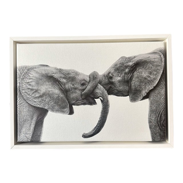 "Love" Contemporary Photograph on Silver Metallic Canvas, Size 00 For Sale