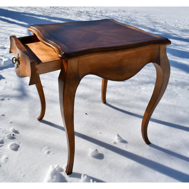 Vintage Century Destinations Square French Provincial Side Table W/Drawer For Sale - Image 9 of 12
