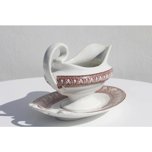 19th Century 19th Century Portuguese Transferware Sauce or Gravy Boat For Sale - Image 5 of 13