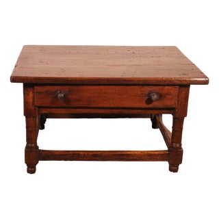 Late 16th Century Spanish Coffee Table in Walnut For Sale