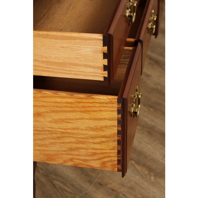 Custom Crafted Queen Anne Style Cherry Highboy Chest For Sale - Image 4 of 18