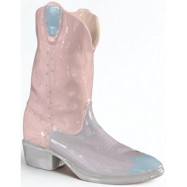 Contemporary Vintage Studio Art Cowboy Boot For Sale - Image 3 of 6