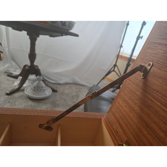 Wood Mid-Century Modern Sewing Table For Sale - Image 7 of 7