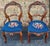 Late 19th Century Pair Victorian Rococo Style Walnut and Needlepoint Upholstered Side Chairs For Sale - Image 4 of 9
