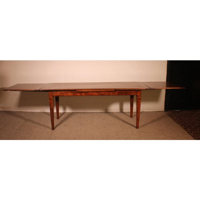 Antique Cherry Wood Extending Table For Sale - Image 12 of 15