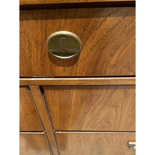 Vintage Thomasville Campaign Style Dresser For Sale - Image 11 of 18