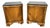 French Art Deco Bedside Tables with Marble Top, Set of 2 For Sale